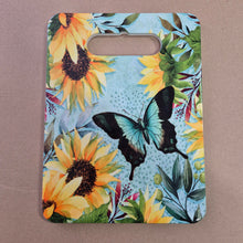 Load image into Gallery viewer, Sunflower Butterfly Garden Cheeseboard Trivet Kitchen Gift 