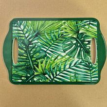 Load image into Gallery viewer, Tropical Palm Kitchen Serving Tray | Tropical Kitchen Giftware | Green Kitchen Tableware