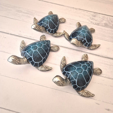 Sea Turtle ornaments set of 4 home decor gifts 
