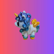 Load image into Gallery viewer, 3D rainbow Unicorn Sustainable Keyring Australian Made Gift