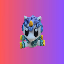 Load image into Gallery viewer, 3D rainbow Unicorn Sustainable Keyring Australian Made Gift