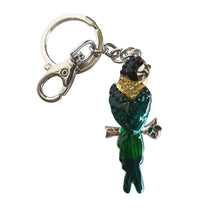 Load image into Gallery viewer, Our beautiful hand made Australia Parrot keyring / bag chain / keychain is the perfect gift for any bird lover.  All keychains come in a beautiful organza gift bag - Hand painted - Silver rhinestones - 6cm Parrot - Full length 11 cm.   View our full range of beautiful gifts - Keychains &amp; Gifts Australia