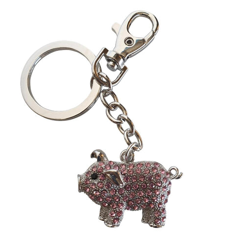 Pig Keyring | Cute Pink Piggy - Bag Chain - Keychain Farm Animal Gift