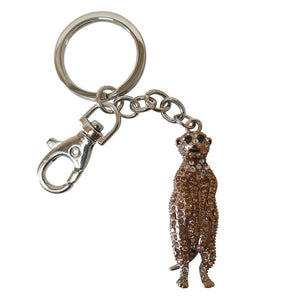 Meerkat - South African Wild Meerkat Animal Keychain - Bag Chain - Keyring Gift