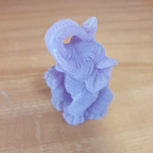 Load image into Gallery viewer, Elephants |  Purple Coloured Lucky Elephants | Set Of 6 Small Statue&#39;s / Ornaments
