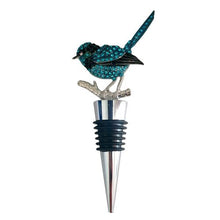 Load image into Gallery viewer, Splendid Fairywren Blue Wren Bottle Stopper | Wine Stopper Boxed Gift Australian Bird