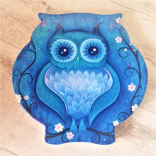 Load image into Gallery viewer, Owl Trivet Tile | Blue Beautiful Owl Kitchen Gift | Owl Lovers Gifts