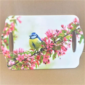 A colourful mix of blue, yellow, white and green makes the blue tit one of our most attractive and most recognisable in the UK & Europe.  Our stunning Blue Tit serving tray is the perfect gift to brighten up any kitchen table. Serve all of your favourite snacks and treats on this beautiful tray.  Ceramic serving board | Cork non slip backing | 18 x 28 cm | Glossy finish | Two handles to help serve.