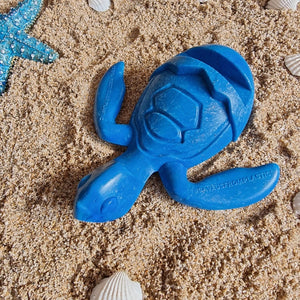 Turtle | Bright Blue Recycled Plastic Turtle Gift | Hand Crafted Sea Holder FS