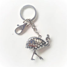 Load image into Gallery viewer, Australian Cassowary Keychain Gift | Cassowary Keyring | Aussie Tourism Wildlife Gift