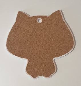 Cat Shaped Trivet Gift | Catpurrcino Coffee Cat Shaped Ceramic Kitchen Trivet | Sign Cat Lovers Gift
