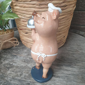 Pig - Chef Kitchen BBQ Cooking Statue - Ornament Gift - Funny Pig Gift - Pig Lovers