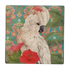Load image into Gallery viewer, Our stunning Australian Corella cockatoo gift set is the perfect set to brighten up any kitchen table. Serve all of your favourite snacks and treats on this beautiful set.  This beautiful design is the perfect gift for lovers of Australian birds and wildlife.