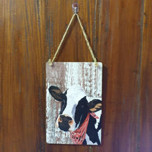 Load image into Gallery viewer, Cow Hanging Wooden Sign |  Farm Animal Decorative Hanging Sign