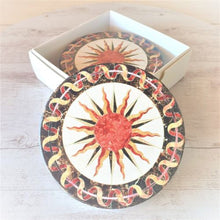 Load image into Gallery viewer, Earth Coaster Range | Ceramic Set Of 4 | Sun Earth | Bar Kitchen Coffee Table Gifts