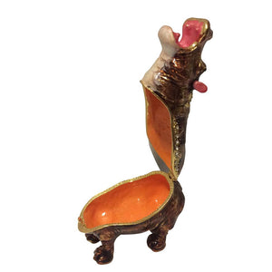 Hippo | Wild Animal Hippo Trinket Box | Jewellery Ornament Keepsake