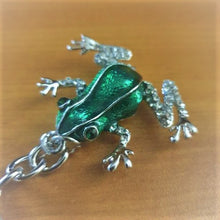 Load image into Gallery viewer, Frog Keyring Gift | Green Frog Keychain | Frog Bag Chain | Frog Lovers Gift