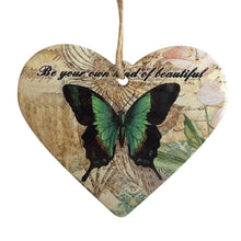 Load image into Gallery viewer, Butterfly Green - Gift Set | Butterfly Trivet Coaster Set &amp; Hanging Heart Gift Set