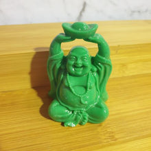 Load image into Gallery viewer, Buddha Statue Set | Jade Green Lucky Buddha Set Of 6 | Wealth Prosperity Health Gifts