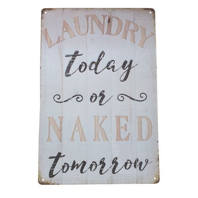 Add a touch of humor to your home with our Funny Metal Sign Gift. With the phrase 