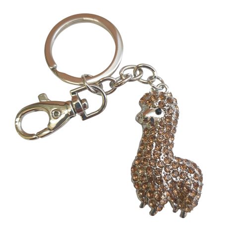 Llama Keychain | Brown Cute Llama Keyring Gift | Bag Chain Bag Charm