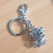 Load image into Gallery viewer, Monkey Keychain Gift | Small Silver Cheeky Rhinestone Monkey Keyring
