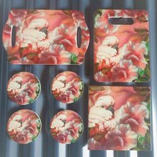 Load image into Gallery viewer, Australian Pink &amp; Grey Galah Bird Kitchen Table Gift Set | Australian Cockatoo
