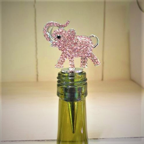 Elephant Gift | Lucky Pink Elephant Bottle Stopper | Wine Stopper | Boxed Gift | Wine Gift