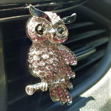 Load image into Gallery viewer, Owl Car Oil Diffusor | Bling Wise Pink Owl Car Diffusor | Essential Oil Diffusor