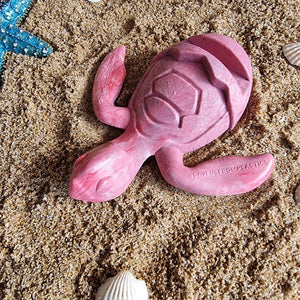 Turtle | Pink Recycled Plastic Turtle Gift | Hand Crafted Sea Turtle Holder FS