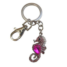 Load image into Gallery viewer, Seahorse Keyring | Beautiful Pink Seahorse Keychain Ocean Gift