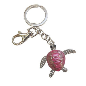 Turtle Keyring | Pink Turtle Keychain Ocean Gift | Bag Chain | Bag Charm