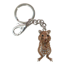 Load image into Gallery viewer, western australian quokka keyring keychain gifts. tourism gifts