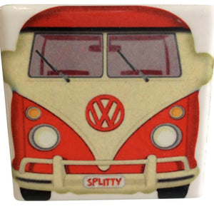 Kombi VW Magnet Collection - Set Of Four Splitty Ceramic Fridge Magnets Gifts.