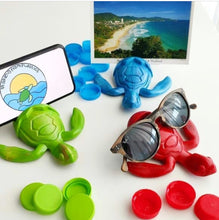 Load image into Gallery viewer, Turtle | Turquoise Blue Blended Recycled Plastic | Hand Crafted Sea Turtle Holder FS