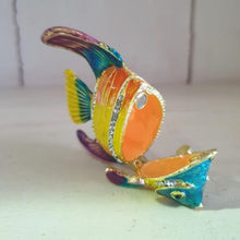 Load image into Gallery viewer, Tropical Angelfish Trinket Jewellery Box | Colourful Keepsake | Ornament