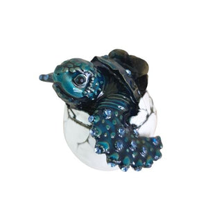 Turtle Baby In Shell Trinket Jewellery Box | Ocean Turtle Gift | Turtle Ornament
