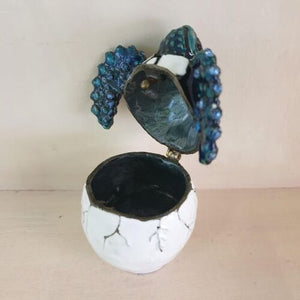 Turtle Baby In Shell Trinket Jewellery Box | Ocean Turtle Gift | Turtle Ornament