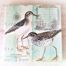 Load image into Gallery viewer, Seaside Ocean Wetland Bird Coasters &amp; Trivet Gift Set | Table Kitchen Bird Lover Gift Set