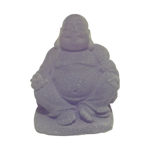 Buddhas - Lucky Set Of Six Small Ornament / Statues - Abundance, Good Health Wealth.  Our beautiful set of 6 purple resin mold ( stone look ) statue's are the perfect gift for your home or office.  Bring good health, wealth, luck and balance into your home with a little Feng Shui.   Six different small statues - Resin stone finish  - Purple in colour - average size of statues are 5cm high.
