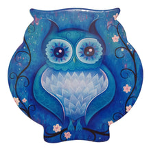 Load image into Gallery viewer, Owl Blue Owl Hamper Gift Box Set | Owl Lovers Gifts | Coasters | Trivet | Keychain