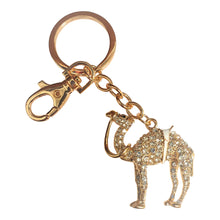 Load image into Gallery viewer, Camel Keyring | Gold Camel Keychain Gift | Bag Chain Bling Gift