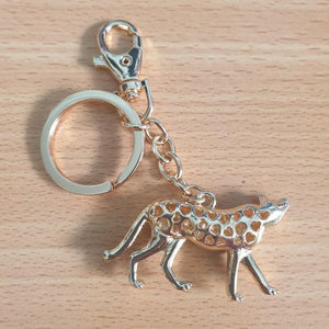 Big Cat Keychain | Gold Cheetah Keyring Gift | Wild Large Cat Gifts