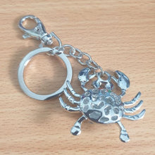 Load image into Gallery viewer, Crab Keyring Gift | Blue Crab Keychain | Wisdom Gift | Ocean Marine Animal