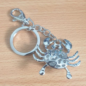 Crab Keyring Gift | Blue Crab Keychain | Wisdom Gift | Ocean Marine Animal