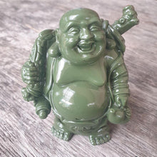 Load image into Gallery viewer, Buddha Dark Green Statue Ornament | Longevity Abundance Positivity Good Fortune