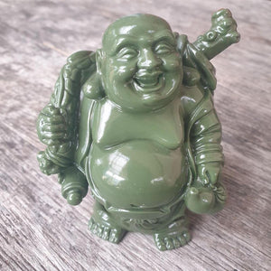 Buddha Dark Green Statue Ornament | Longevity Abundance Positivity Good Fortune