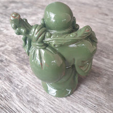 Load image into Gallery viewer, Buddha Dark Green Statue Ornament | Longevity Abundance Positivity Good Fortune