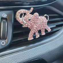 Load image into Gallery viewer, Elephant Gift | Pink Lucky Elephant Bling Car Diffusor | Essential Oil Diffusor