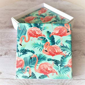 Flamingo Tropical Coasters | Boxed Set Of 4 | Table Coasters Kitchen Gift